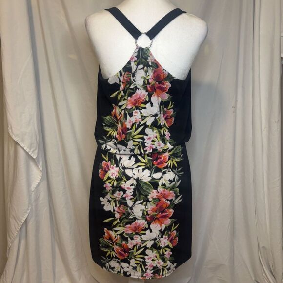 White House Black Market Floral Halter Dress Womens Designer Sleeveless NWOT - Picture 6 of 9